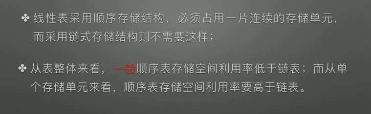 顺序存储和链式存储空间利用效率